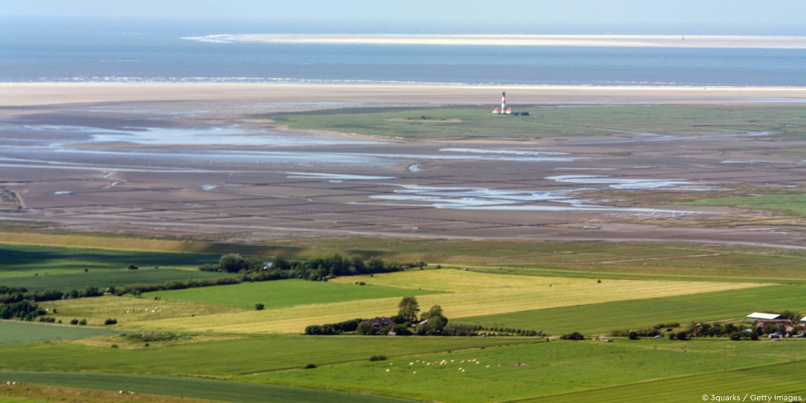 Halbinsel Eiderstedt mit Nordsee und Wattenmeer