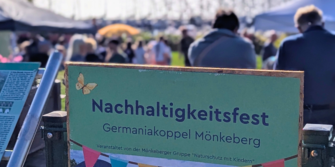 Schild Nachhaltigkeitsfest