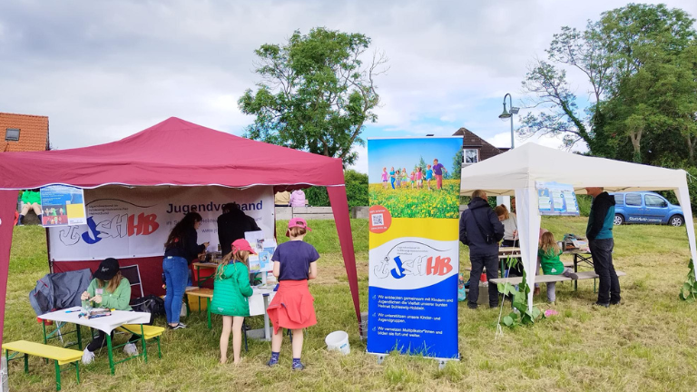 Stand des JSHHB beim Nachhaltigkeitsfest 2024