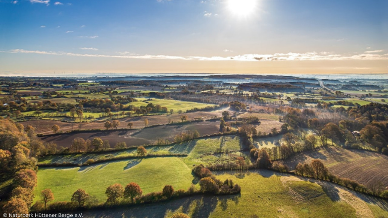 Knicklandschaft von oben